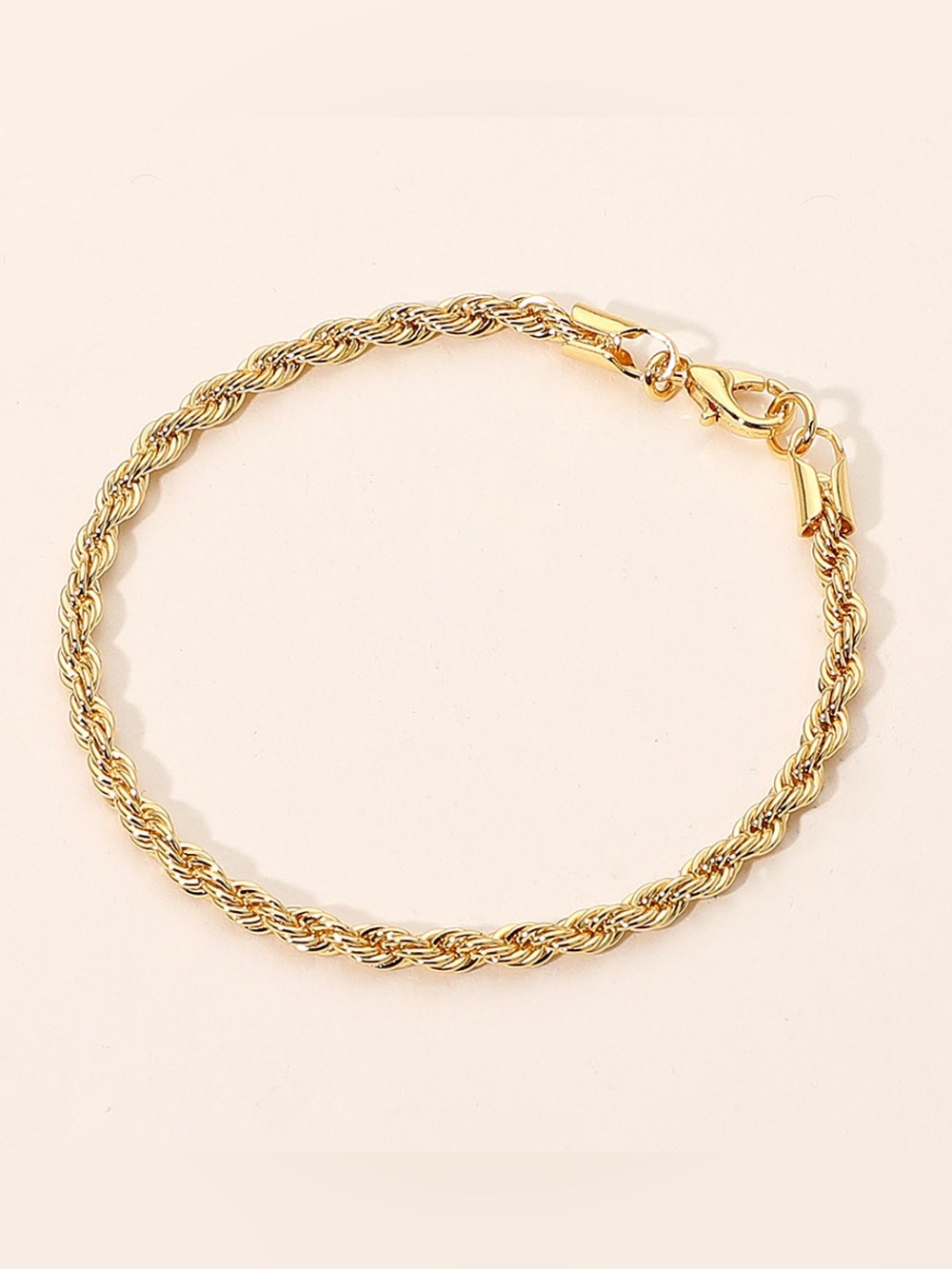 18K Gold Filled Rope Chain Bracelet